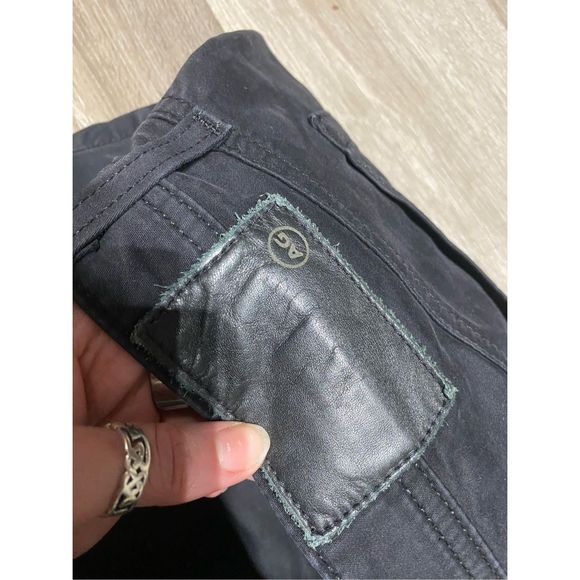 AG Everett SUD SUEDED SLIM STRAIGHT LEG Shadow Black Pants, Sz 38 x 36, MP $198 - Picture 6 of 13